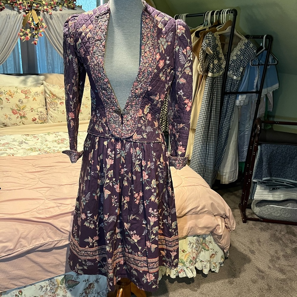 Vintage Vera Bradley skirt and jacket set with Victorian vibes